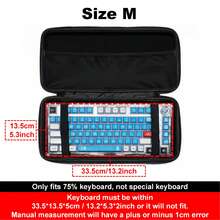 EVA Hard Shell Keyboard Carrying Case - Waterproof & Dustproof Storage Bag With Mesh Pockets & Straps, Fits 60%/65%/68%/75%/TKL/98%/Full-Size Mechanical Keyboards, Includes Space For Mouse, Cables, Keycap Puller & Switch Remover, Keyboard Protection, Organized Tech Accessory, Durable Zipper Closure - Multicolor - View 16