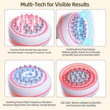An Easy-To-Use, Comfortable, And Lightweight Electric Meridian Brush Personal Massager/Massage Device - A Home Electric Meridian Brush/Gua Sha Tool To Relax Body Muscles. A Christmas Gift. - trắng - Xem 9