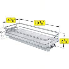 Kitchen Spice TrolleyLynk profesional Tire de especias deslizante organizador de clósetKitchen Spice Trolley - Cromode43pulgadas - Ver 5