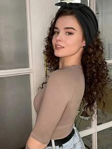 1pcs Women Bow Rabbit Ear Headbands, Boho Style Extra Wide Cute Rabbit Ear Knotted Headbands, Halloween Headpiece, Fall, Women Headwrap, Elastic Solid Bow Hair Accessories, Suitable For Fitness/Yoga/Sports/Outdoor, Solid Color Casual Headbands, All Season Winter Scarf - Nhiều màu - Xem 6