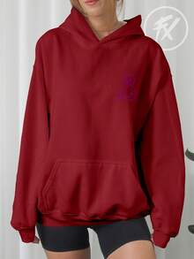 Bear Sweatshirt Be Yourself Be Yourself Humor Bear  3160 - Maroon - View 6