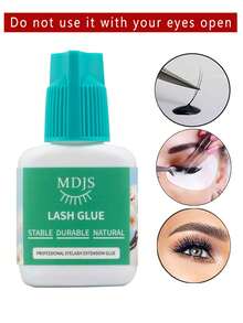 1pc Eyelash Extension Glue - Super Strong Adhesive, Long-Lasting Hold, Professional Eyelash Glue, 0.5s Quick Drying, Waterproof, Non-White | Lasts Up To 4 Weeks | Black Adhesive, Suitable For Professional Semi-Permanent Eyelash Extensions (10ml Black) - Black - View 6