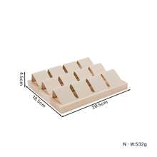 1 Stylish Solid Wood Diagonal Display Stand - Fabric Bracket For Collarbone Chain Jewelry - Window Jewelry Array Display Prop For Decoration