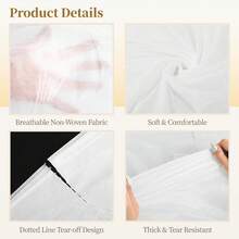 Massage Table Sheets & Headrest Covers - White - View 7