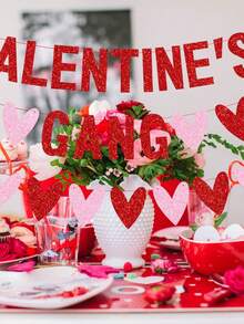 1 Bộ trang trí banner hình trái tim cho Ngày Galentine, Tiệc dành cho các quý cô độc thân/Hội ngộ Galentine, Trang trí tiệc Galentine lấp lánh chủ đề Hạnh phúc và Trái tim, Banner cờ hiệu cho tiệc Galentine, Trang trí tiệc Galentine cho bé gái, Trang trí Galentine màu hồng và đỏ, Đồ dùng tiệc cho phụ nữ, Trang trí tiệc Galentine, Trang trí tiệc kỷ niệm Ngày Valentine - Nhiều màu - Xem 5