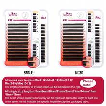 Fadvan 12Rows Brown 4D W Lashes 0.07 D/LU(M) 8-12mm Premade W Fan Lash Extensions Natural Soft Black/Brown W Style Lashes Faux Mink Individual Lashes,Professional Eyelash Grafting,Lash Tech Supplies - Brown - View 10