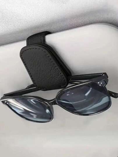 Universal Car Sun Visor Glasses Clip, Suitable For Automobiles, Can Be Used As Sunglass Holder, In-Car Glasses Rack, Sun Visor Accessory, Travel Supplies, Glasses Storage Accessory, Suitable For Self-Driving, Vacation, Back To School, Weekend Camping And Other Occasions