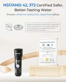 Waterdrop Sistema de filtro de agua debajo del fregadero 10UA, conexión directa al grifo de la cocina, alta capacidad de reducción de cloro de 30,000 litros, tecnología de EE. UU. - Negro - Ver 9