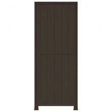 vidaXL Kunststoffschrank 68x39x171,5 Cm Im Rattan-Design - Grey - View 5