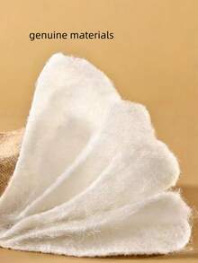 1pair Cozy Wool-Like Insoles For Winter, Thickened & Warm Faux Cashmere Inserts For Snow Boots, Sweat-Absorbent & Breathable