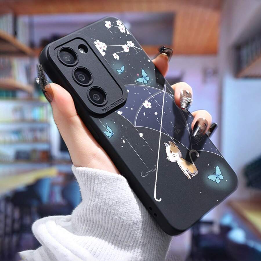 Funda de Teléfono de Protección Avanzada, Diseñada para Galaxy S24 Ultra, S23 Plus, S22 y Otros Modelos, Características de Función a Prueba de Golpes, Incluyendo Modelos de la Serie A y GT2, Hecha de Material de Silicona Mate Suave para Mayor Durabilidad. - Colores mixtos - Ver 1