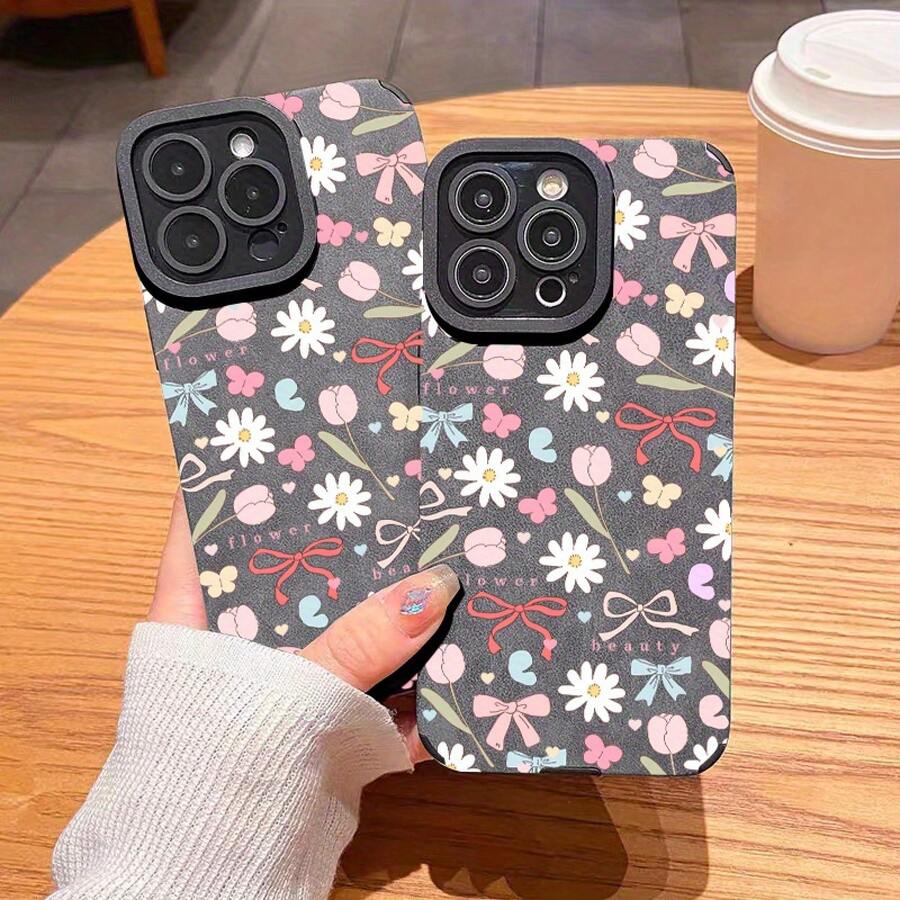 Funda de teléfono  16 de lujo con patrón de datos colorido compatible con  15 13 11 14 12 Pro Max XR XS Max X 8 7 Plus, funda suave a prueba de golpes, funda de teléfono con patrón para hombres NA8, regalo de Navidad con marco para niños y niñas - Colores mixtos - Ver 1