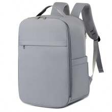 Ba lô du lịch Ryanair, kích thước hành lý xách tay 40x20x25 cm, thiết kế tách biệt đồ ướt và khô, có thể để dưới ghế, ba lô hàng không, ba lô du lịch nữ, ba lô thường ngày đạt tiêu chuẩn hàng không, ba lô để dưới ghế chuyên dụng của hãng hàng không - Xám - Xem 2