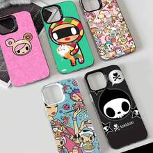1 Funda de Teléfono de Moda Anime  S Japonesa IMD Color Carcasa Plateada Compatible con 17 Air 16 15 14 13 12 11 Pro Max Plus Air - Blanco-LYF090692 - Ver 1