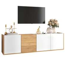 Television Stands & Entertainment Centers - White,Wood - View 3