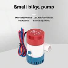 12V Electric Bilge Pump With A Capacity Of 1100GPH, Designed For Low Noise Operation, Suitable For Use In Yachts, Rvs, And Swimming Pools, Without Battery - 白色 - 查看 3