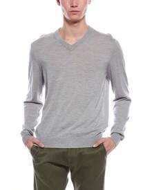 Bruno Magli Wool V-Neck Sweater - 灰色 - 查看 1