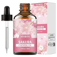 NIVAVIN 30ml/60ml/100ml Sakura Essential Oil, Floral Fragrance Plant Extract, Long-Lasting & Fresh, Suitable For Face, Body, Hands & Feet Care, Also For Aroma Diffuser, Massage, Multi-Purpose, Portable Bottle Design, Ideal Gift For Christmas, Halloween, Easter - Cherry Blossom Essential Oil - View 15