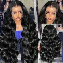Uveous 250 Density Body Wave 13x4 Hd Lace Frontal Wig Human Hair 13x4 Hd Pre Plucked Lace Wigs For Women Lace Front Hair Wigs - Natural Black - 查看 6