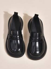 Kids Loafers Shoes Boys Girls Classic Slip On Dress Shoes Thick Sole School Uniform Flats