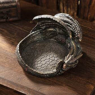 Fashionable Dragon Design Resin Figurine - Portable & Durable, Suitable For Indoor & Outdoor Use, Cute & Festive Home Decor