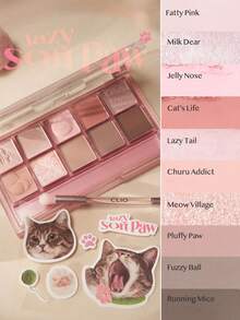 Clio 20-Color Professional Eyeshadow Palette, Air 20, Creamy Powder Texture, Iridescent Gradient Technology, Second Skin Stardust Particles, Cool Gray Rose Quartz, Warm Amber Frosting, Caramel Chestnut Nebula, Pocket Size, Party Essential, Korean Makeup, 6g/0.21oz