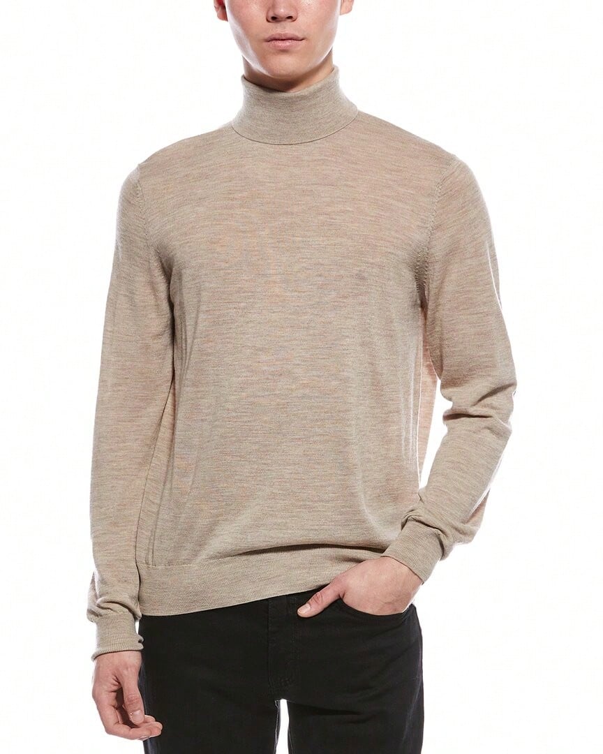 Bruno Magli Merino Wool Turtleneck Sweater - màu nâu - Xem 1