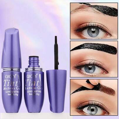 2pcs Long-Lasting Waterproof Eyebrow Gel, Natural & Durable Eyebrow Makeup, 4 Color Eyebrow Pomade