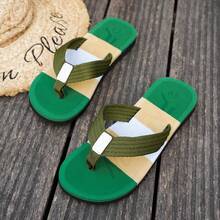 Men's Breathable Indoor Outdoor Wearable Slippers, Summer - Green - View 12