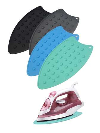 1/2/4片装耐热硅胶熨烫垫，带挂孔，可折叠加厚防水防滑垫 - 适用于家庭、办公室和旅行 - 沙龙、宿舍必备、大学宿舍、返校季和旅行配件，价格实惠，圣诞礼物，化妆品，化妆工具，便宜好物，礼物，女士礼物，圣诞礼物