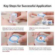 Sinocare 2pcs, 15-Day Continuous Glucose Monitoring System, ICan CGM - 2pcs - View 2