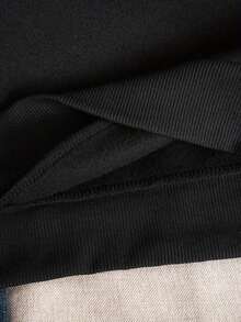 Women's Funny Slogan Hooded Sweatshirt - "I'm Not Short I'm Concentrated Awesome" White Lettering Print, Black Casual Winter Pullover Hoodie, Thick Warm Sweater For Short & Petite Women, Machine WashableChristmas Fun Pattern Printed Casual Women's Hoodie - 黑色 - 查看 6