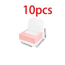 10- Pink Gift Box With Lid, Gift Box With Ribbon For Bridesmaid Proposal Box, Gift Box For Wedding, Birthday Gift, Shower Party And Other Parties, Valentine's Day Gifts, Valentine Day,Packaging, Birthday, DIY Making, Beauty Storage BOX - Pink - View 10