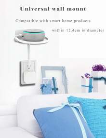 Universeller Wandhalter für Smart Speaker, kleiner Regalständer, kompatibel mit Home Mini/Home Pod Mini/WiFi/Nest WiFi/eero 6 Mesh WiFi System/Sicherheitskamera