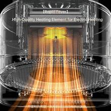 Novo Aquecedor Elétrico LKS-510, Aquecedor Portátil de Alta Potência de 500W para Casa, Quarto, Sala de Estar, Dormitório, Aquecimento Rápido, Aquece as Mãos e os Pés - Entrada do tipo CE C (220-240V) - Visão 6