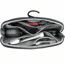 Peak Design Small Wash Pouch Black Weatherproof Travel Toiletry Bag Upright Or Hanging Toiletry Kit With Pockets Magnetic Toothbrush Pocket Wide UltraZip Opening Toiletry Bag For Men And Women - 黑色 - 查看 2