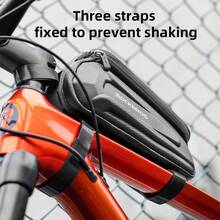 ROCKBROS 1pc Bicycle Cycling Bike Front Top Tube Frame Bag MTB Waterproof Phone Holder Case - Black - View 8