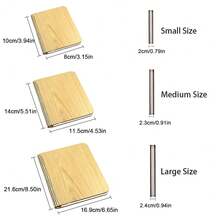 1PC LED 5 Colors Paper Creative Book Night Light USB Rechargeable Magnetic Folding Decorative Desk Lamp For Home Office Library Party Festival Gifts ﻿ - 書本燈杏色 - 查看 2