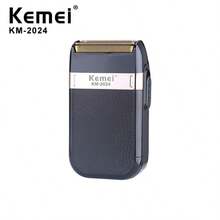 KEMEI 三合一套装：KM-1071 自动磨刀器、KM-2299 雕刻刀、KM-2024 金银双刃剃须刀、USB 快速充电 - 黑色 - 查看 9