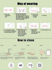 1/2件装加大码硅胶隐形聚拢文胸 - 无肩带露背隐形文胸，前扣式，可重复使用，透气