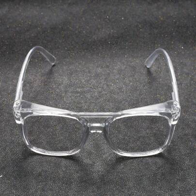 1pc Premium Ultra-Clear Fashion Glasses - Ergonomic Windproof & Blue Light Filtering Eyewear, Luxury Eye Protection For Daily, Outdoor & Digital Screen Use