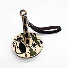 1个木制腕式毛线收纳器，便携式腕式毛线整理器，手工编织工具配件，创意毛线球收纳器，装饰性编织工具，工艺用品