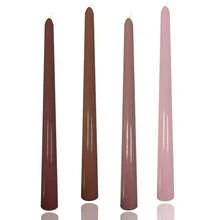10 Inch Gradient Taper Candles,Set Of 4 Tapered Candle, Tall Candlesticks,Conical Stick Candles,Less,For Home Dinner, Party, Wedding, Halloween, Christmas (Brown Series, 10inch){Inchcolor_nameinch:InchBrownseriesinch,Inchsize_nameinch:Inch10inchinch} - Brownseries - View 1
