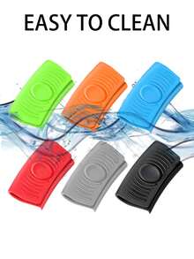 2个装硅胶锅柄套，耐高温耐磨锅柄套，锅柄隔热套，锅盖/平底锅防滑套，煎锅/平底锅硅胶隔热手柄套，防滑锅柄套，防止烫伤，适用于锅和炒锅的耐热手柄套，锅柄隔热套，通用厨房炊具替换装