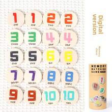 1 Set Children's Wooden Memory Matching Puzzle Game Set (4 Themes: Dinosaur/Number/Transportation/Animal) - Parent-Child Interactive Early Education Toy, Gift For Boys & Girls, Fun Thinking Training Tabletop Game, Children Interactive Game - Multicolor - View 6