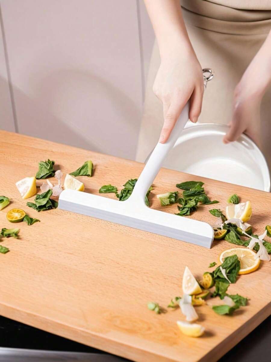 1pc Powerful Silicone Glass Squeegee, Anti-Slip Grip, Wear-Resistant And Durable, Compact And Miniature, Ergonomic Handle, Multi-Functional Glass Cleaning Tool, Suitable For Household Bathrooms And Car Glass Use, Window Cleaning Tool