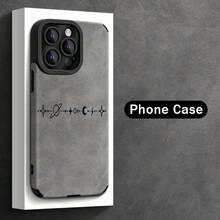 Funda de Teléfono con Patrón Simple de Estrella y Luna para iPhone 16ProMax/15Pro/14Plus/13/12/11/7/8Plus/X/XR/XsMax, Resistente a Impactos y Duradera, Diseño de Moda, Cubierta Protectora de TPU, Cuero Sintético - Colores mixtos - Ver 1