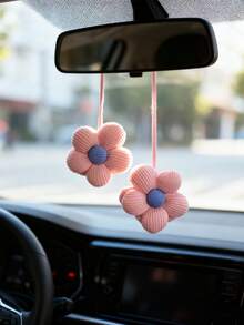 Car Interior Pendant Beautiful Flower Car Rearview Mirror Suspension Decoration Car Interior Accessories - one-size - View 6