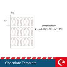 1 件创意巧克力糖果模具，透明亚克力材质，用于塑形和制作羽毛、勺子、方形巧克力，可互换塑形模具，不粘且可重复使用的烘焙模具，适用于巧克力馅料，非常适合家庭面包师、糖果店和巧克力爱好者，适用于婚礼、家庭聚会、节日派对和庆祝活动，巧克力模具 - 彩色 - 查看 12