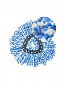 1/3 đầu lau xoay thay thế, phù hợp với cây lau nhà xoay, đầu lau có thể giặt và bền, sử dụng được cả khô và ướt, đầu lau bụi, dễ vệ sinh, dụng cụ vệ sinh, phụ kiện vệ sinh - Nhiều màu - Xem 6